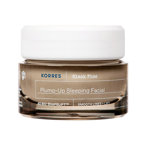 Маска для лица KORRES Маска для лица ночная с экстрактом черной сосны Black Pine Plump-Up Sleeping Facial korres ночной крем для лица greek yoghurt probiotic quench sleeping facial