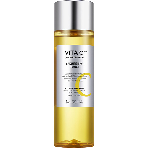 MISSHA Тонер для сияния кожи Vita C Plus с витамином С сыворотка высококонцентрированная антиоксидантная для любого типа кожи vita antiooxidant ampoule