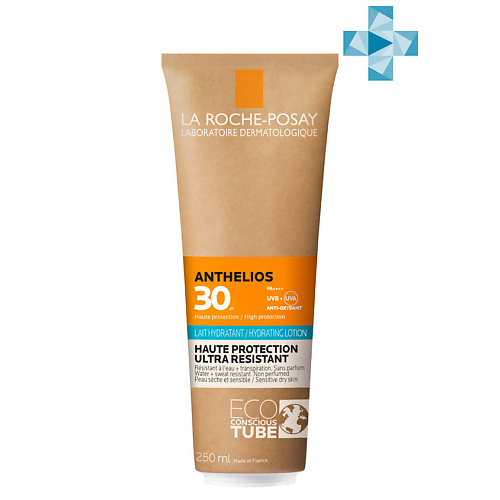 LA ROCHE-POSAY Anthelios Солнцезащитное увлажняющее молочко для лица и тела SPF 30+/PPD 14 водостойкое солнцезащитное молочко с высокоэффективной системой фильтров emulsion spf 15 corps 2438 200 мл