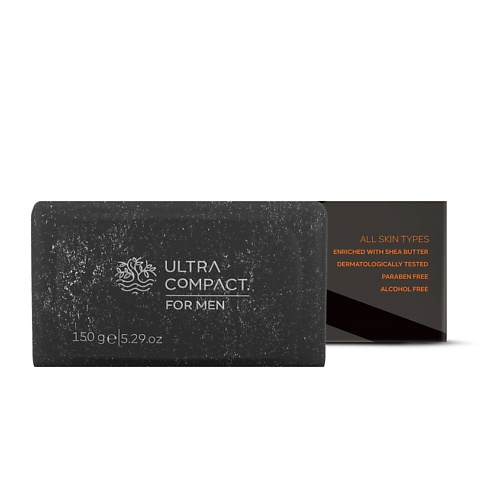Мыло твердое ULTRA COMPACT Мыло увлажняющее для мужчин средства для ванной и душа ultra compact гель для душа амбра и уд