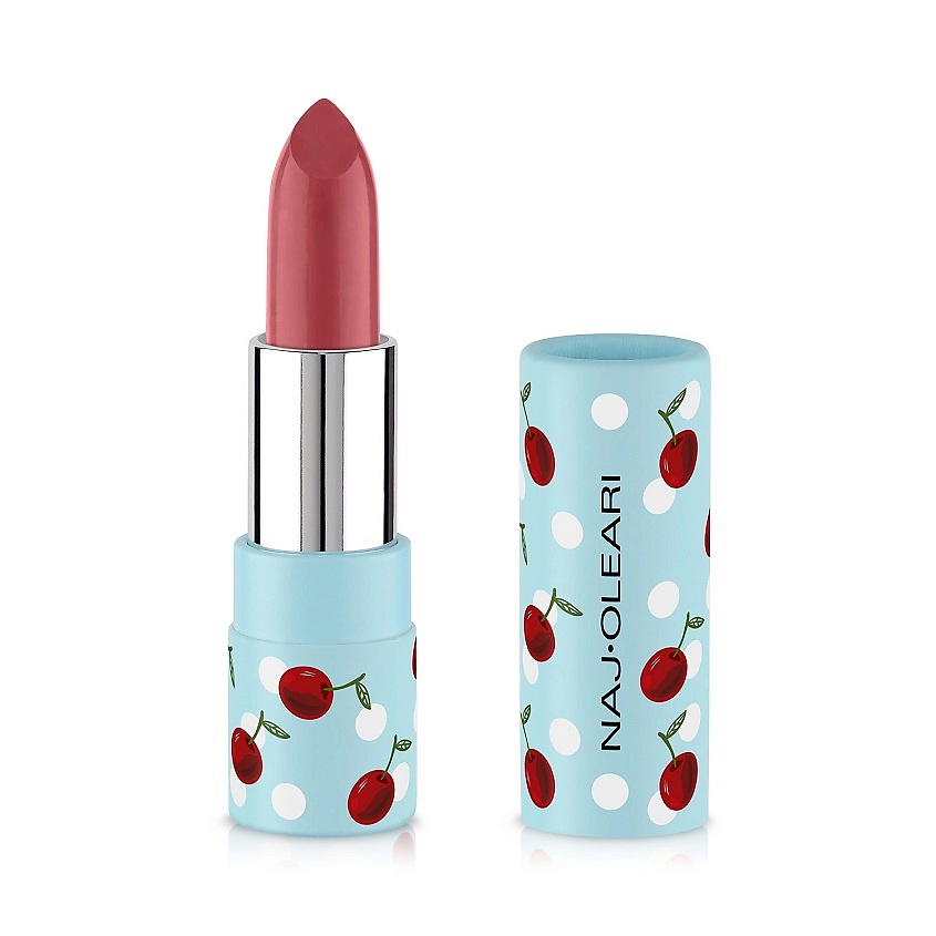 NAJ OLEARI Сатиновая помада для губ NATURAL TOUCH, Cherry Red3,8 г ...