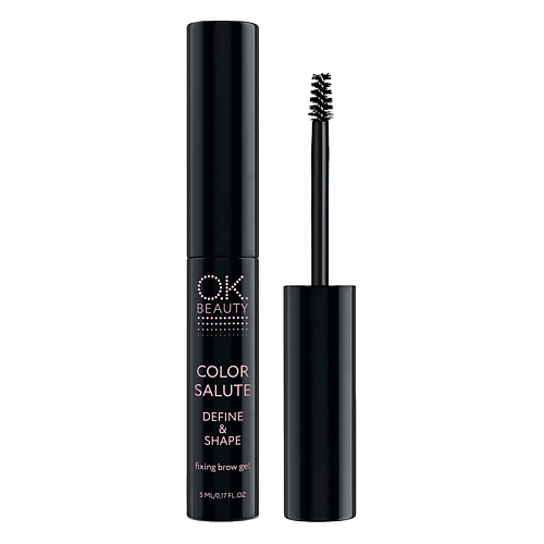 OK BEAUTY Фиксирующий гель для бровей COLOR SALUTE DEFINE & SHAPE ekko beauty dark brown хна для бровей