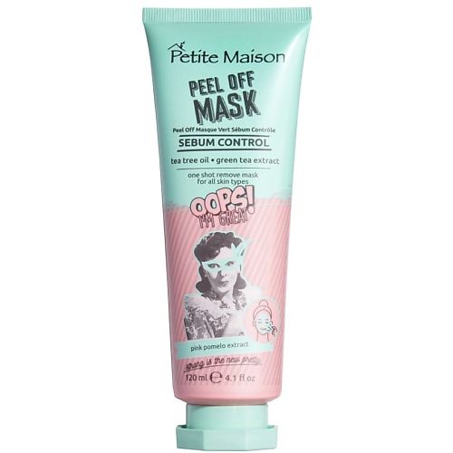 PETITE MAISON Зеленая «контроль себума» маска-пленка SEBUM CONTROL PEEL OFF MASK