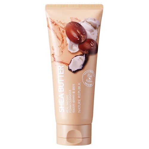 

NATURE REPUBLIC Пенка для умывания с маслом ши Real Nature Shea Butter Foam Cleanser