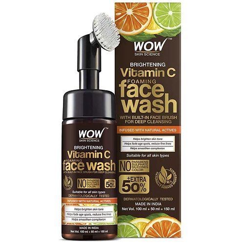 

WOW SKIN SCIENCE Пенка для умывания, придающая сияние коже Vitamin C, Пенка для умывания, придающая сияние коже Vitamin C