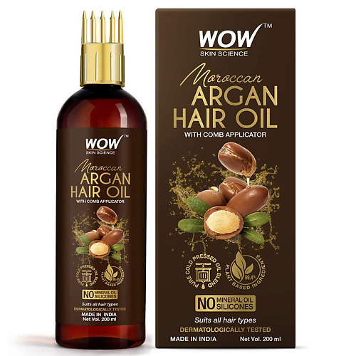 WOW SKIN SCIENCE Масло для увлажнения и укрепления волос greymy марокканское аргановое масло morocco arganoil 10