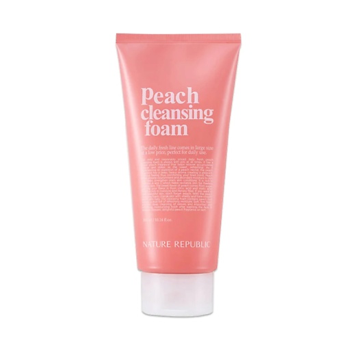 

NATURE REPUBLIC Пенка для умывания с персиком Daily Fresh Peach Cleansing Foam
