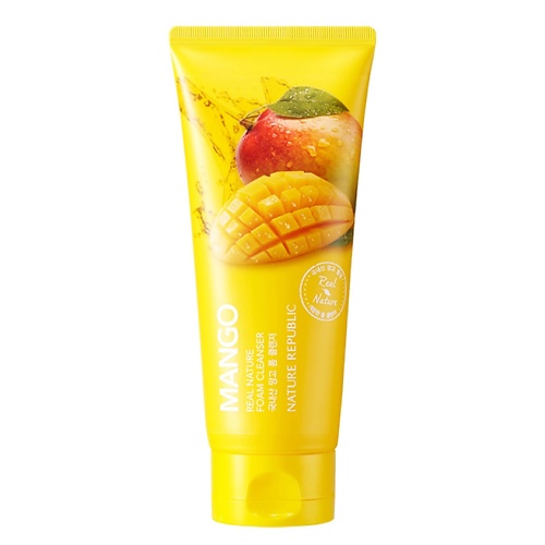 

NATURE REPUBLIC Пенка для умывания с экстрактом манго Real Nature Mango Foam Cleanser