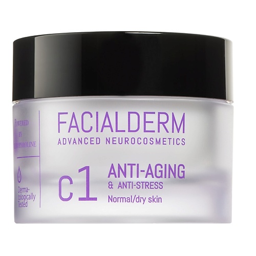 FACIALDERM Крем для лица антивозрастной для нормальной и сухой кожи C1 Anti-Aging & Anti-Stress Face Cream