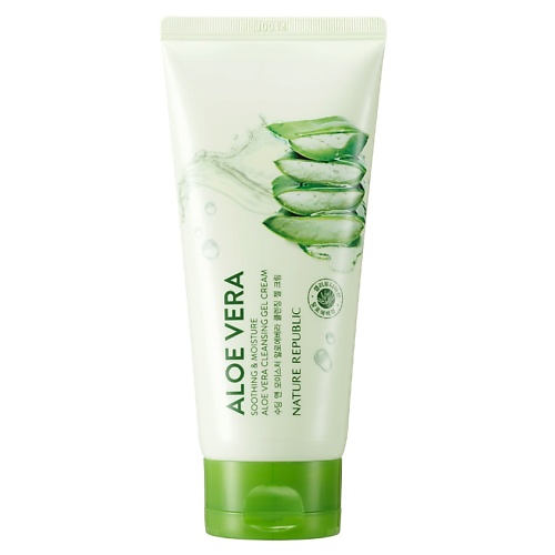 Гели для умывания NATURE REPUBLIC Гель для умывания увлажняющий с экстрактом алоэ Soothing & Moisture Aloe Vera Cleansing Gel Cream