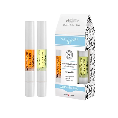 

BERENICE НАБОР средств для ногтей Rich nutritive oil, Total Regrow