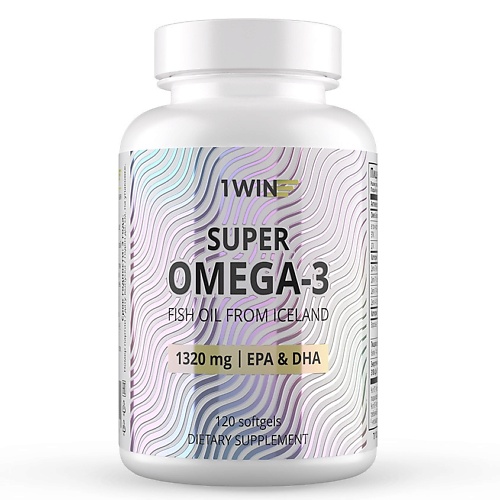 1WIN Омега-3 в капсулах высокой концентрации vplab незаменимая жирная кислота омега 3 strong omega