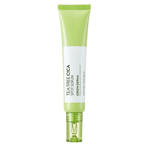 NATURE REPUBLIC Сыворотка для лица ампульная точечная с чайным деревом и центеллой Green Derma Tea Tree Cica Spot Serum