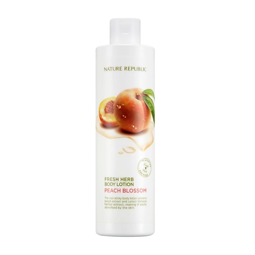 NATURE REPUBLIC Лосьон для тела освежающий с ароматом персика Fresh Herb Peach Blossom Body Lotion