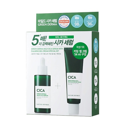 

NATURE REPUBLIC Набор Green Derma Mild Cica