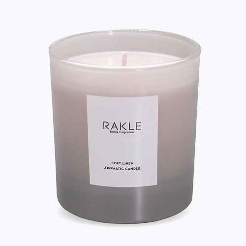 RAKLE Ароматическая свеча BASIC SOFT Лён rakle ароматическая свеча basic soft лён