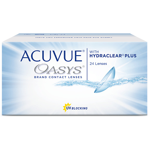 ACUVUE Двухнедельные контактные линзы ACUVUE OASYS with HYDRACLEAR PLUS 24 шт. 2021 hot design multifunction 4 in 1 led lamp desk night light wireless charger with bt speaker time clock