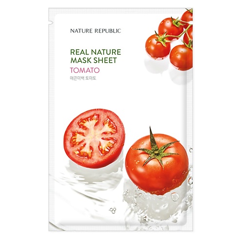 Маска для лица NATURE REPUBLIC Маска для лица тканевая с экстрактом томата Mask Sheet Tomato тканевая маска для лица с экстрактом ромашки nature republic real nature mask sheet chamomile 1 шт