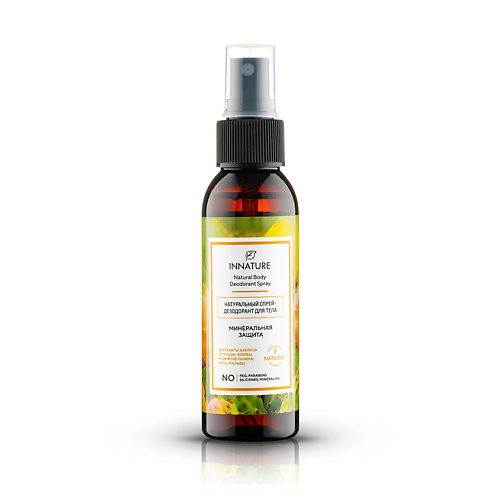 Спрей для тела INNATURE Спрей-дезодорант для тела Минеральная защита Natural Body Deodorant Spray