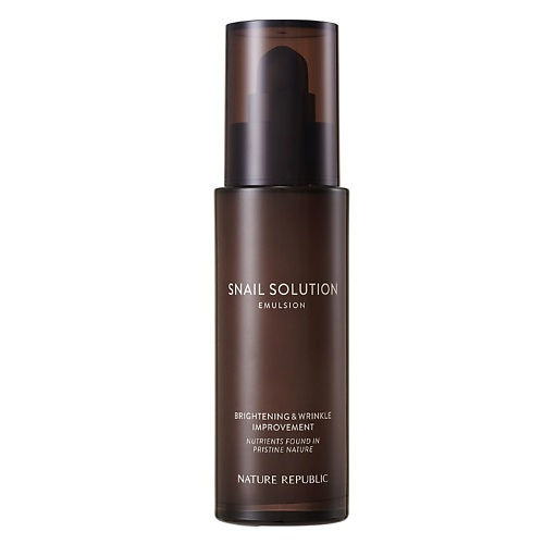 NATURE REPUBLIC Эмульсия для лица с муцином улитки Snail Solution Emulsion Эмульсии для лица