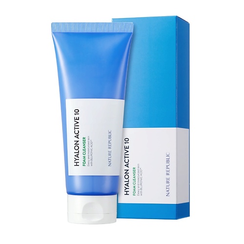 

NATURE REPUBLIC Пенка для умывания с гиалуроновой кислотой Hyalon Active 10 Foam Cleanser