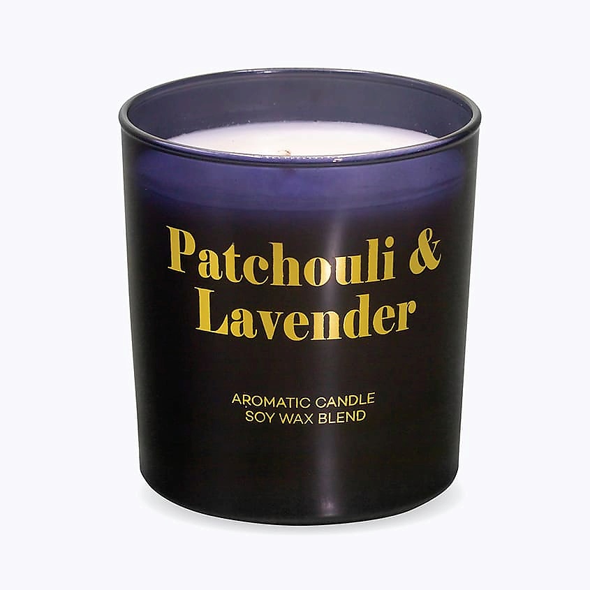 Ароматы для дома RAKLE Ароматическая свеча GLAM Пачули и лаванда