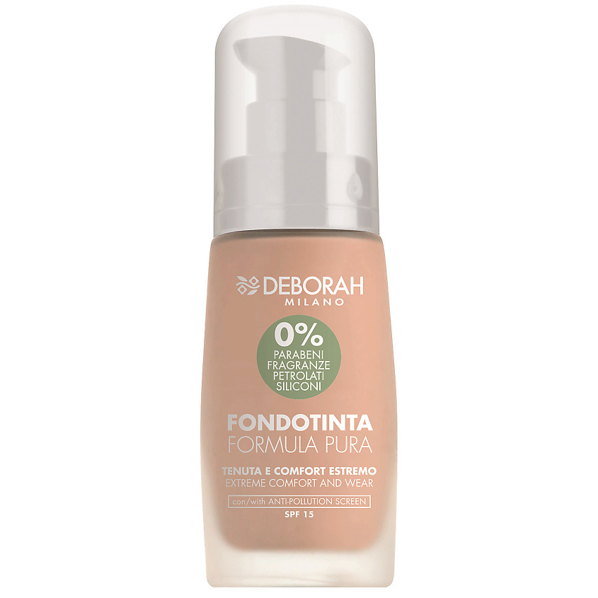 DEBORAH MILANO Тональная основа FORMULA PURA FOUNDATION купить по цене ...
