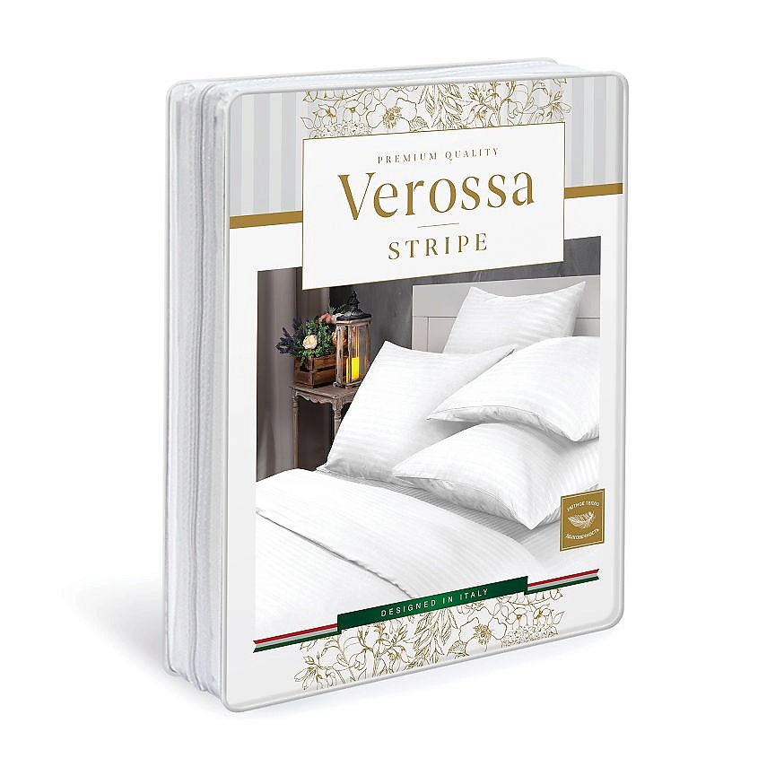VEROSSA Комплект постельного белья Stripe Евро Royal