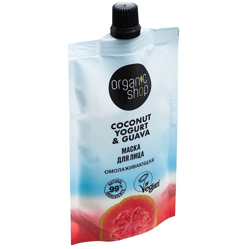 фото Organic shop маска для лица "омолаживающая" coconut yogurt