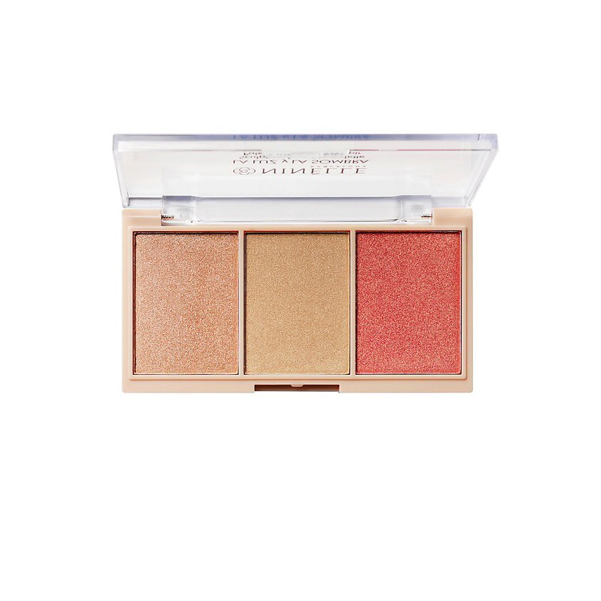 Изображение товара NINELLE Палетка для скульптурирования лица, сияющие румяна La Luz y La Sombra, № 504, 12 г