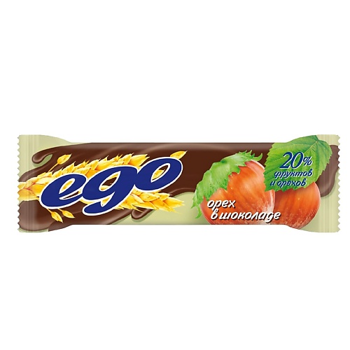 EGO Батончики мюсли Орех в шоколаде мюсли bionova яблочные 400 г