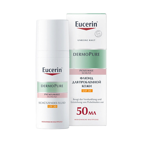Флюид для лица EUCERIN Флюид для проблемной кожи DermoPURE SPF30