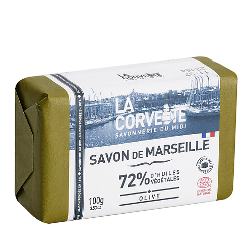 Мыло твердое LA CORVETTE Мыло марсельское традиционное оливковое для тела Savon de Marseille Olive
