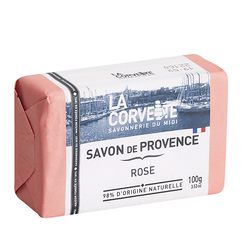Мыло твердое LA CORVETTE Мыло туалетное прованское для тела Роза Savon de Provence Rose мыло туалетное de ambra papaver