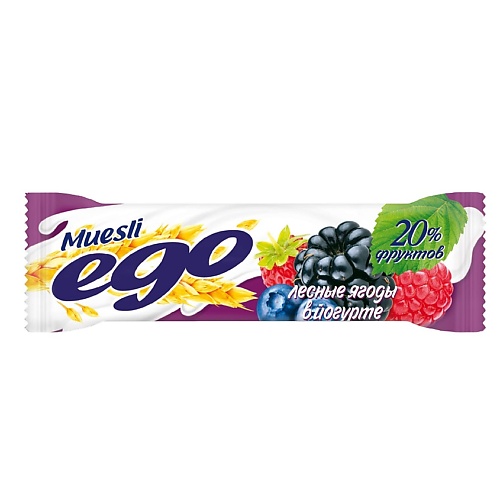 EGO Батончики мюсли Лесное ассорти в йогурте