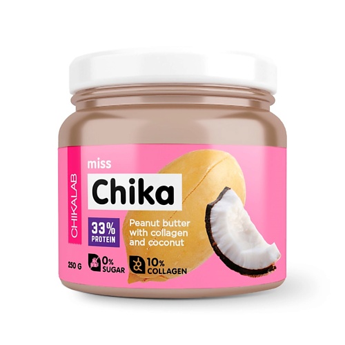 Здоровое питание CHIKALAB Арахисовая паста с кокосом miss CHIKA