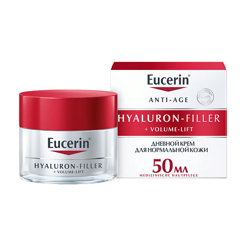 EUCERIN Крем для дневного ухода за нормальной и комбинированной кожей Hyaluron-Filler + Volume-Lift SPF 15 eucerin крем для ночного ухода за кожей hyaluron filler volume lift