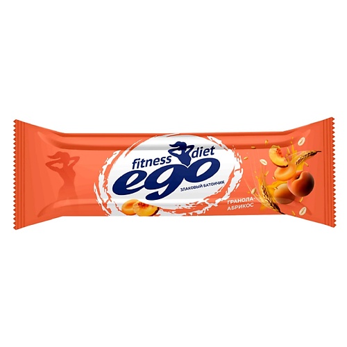 EGO Батончик злаковый fitness Гранола-Абрикос с витаминами и железом ego батончик злаковый fitness гранола темный шоколад с витаминами и железом