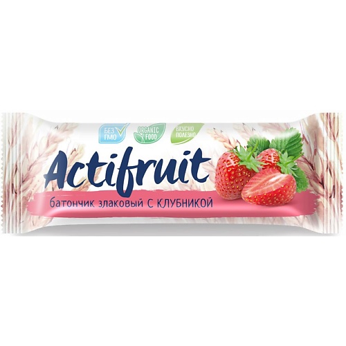 Батончик АКТИФРУТ Батончик злаковый Клубника Злаки на завтрак