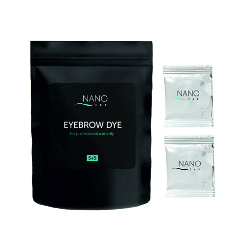 NANO TAP LUCAS Краска для бровей в саше 5+5 NanoTap nano tap шампунь для бровей brow shampoo