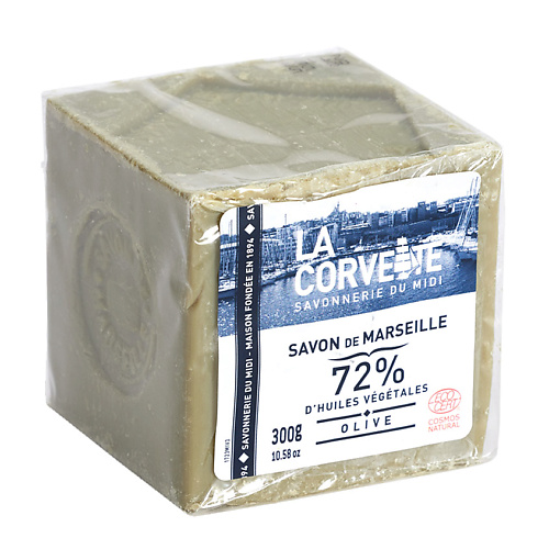 Мыло твердое LA CORVETTE Мыло традиционное марсельское Оливковое Savon de Marseille Olive мыло dalan savon de marseille organic роза 150г