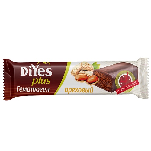 

DIYES Гематоген Ореховый с фруктозой, Гематоген Ореховый с фруктозой