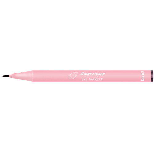 Подводка для глаз SODA EYE MARKER #makeitpop Подводка-маркер для глаз подводка для глаз soda eye marker makeitpop подводка маркер для глаз