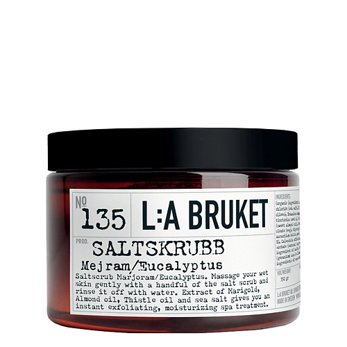 

LA BRUKET Скраб для тела № 135 MEJRAM/EUCALYPTUS Sea Salt Scrub