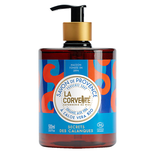 Мыло жидкое LA CORVETTE Мыло жидкое органическое Секреты Каланок Organic Aloe Vera Provence Soap