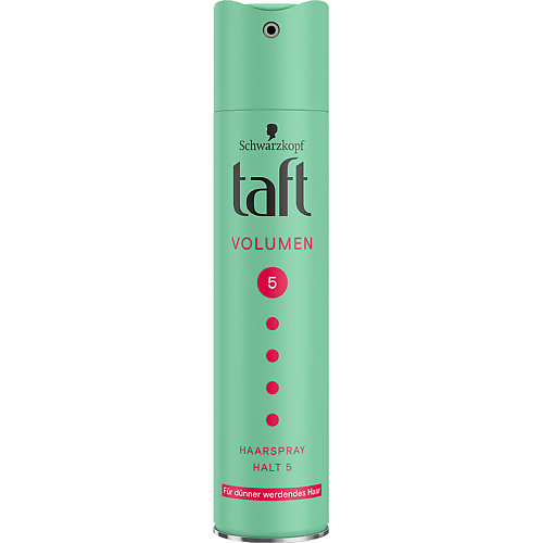 Лак для укладки волос TAFT ТАФТ Лак для тонких и ослабленных волос, мегафиксация Объем Volume 5