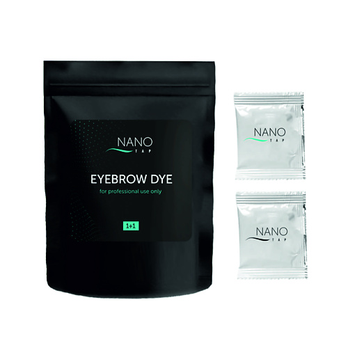 nano tap nano tap воск для коррекции бровей wax beans cc brow Краска для бровей NANO TAP Краска для бровей в саше 1+1