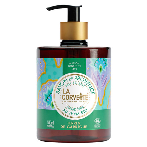 Мыло жидкое LA CORVETTE Мыло жидкое органическое Гарригские земли Organic Thyme Provence Soap