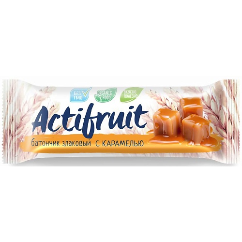 Батончик АКТИФРУТ Батончик злаковый Карамель Злаки на завтрак