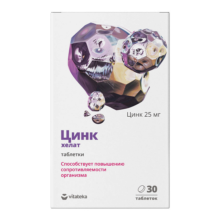 VITATEKA Цинк хелат 600 мг купить по низким ценам в ЛЭТУАЛЬ